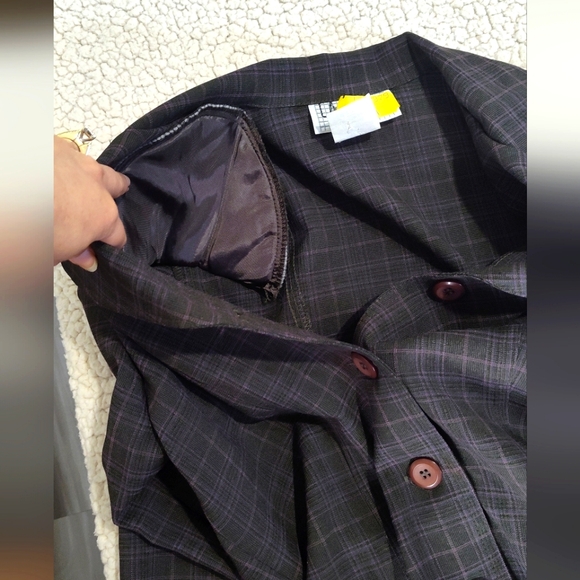 4 in 1 LA BELLE SUIT BLAZER, PANTS, SKIRT, BELT SIZE 7 - Picture 17 of 17